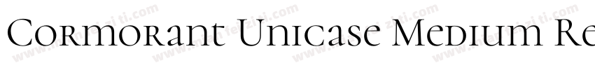 Cormorant Unicase Medium Regular字体转换